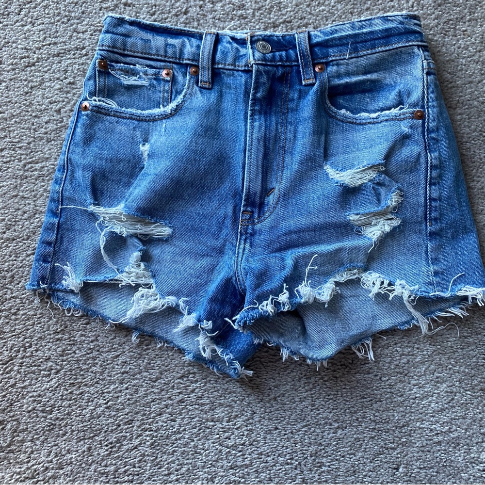 Abercrombie & fitch the mom short high rise